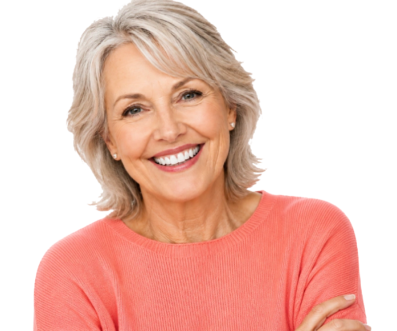 Smiling dental implant patient